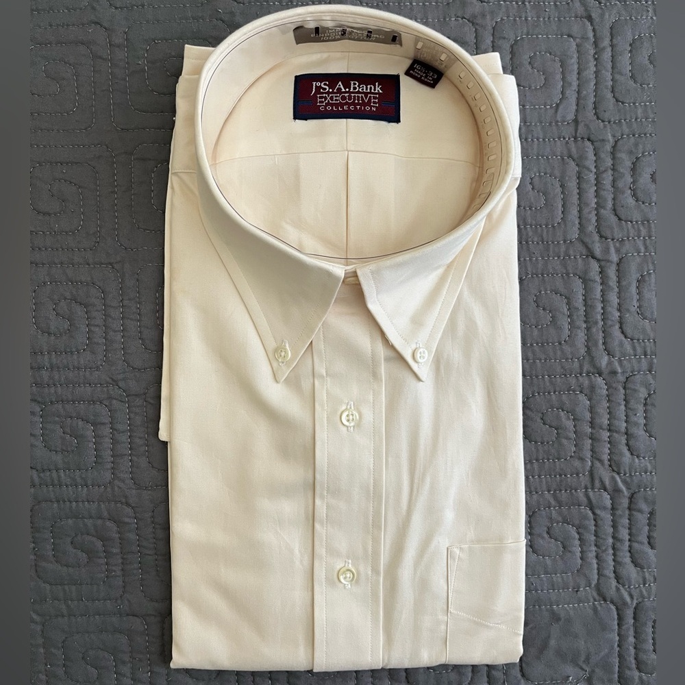 Jos. A. Bank Executive Collection Men's Ivory Dress Shirt